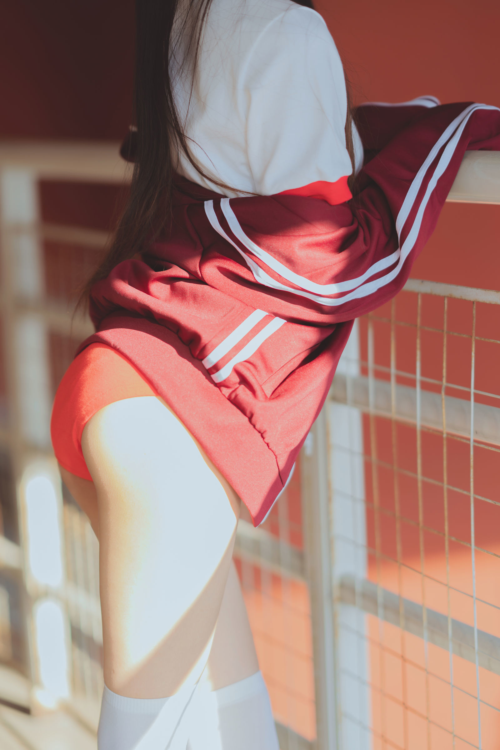 [萝莉COS] 桜桃喵 - 红色体操服1